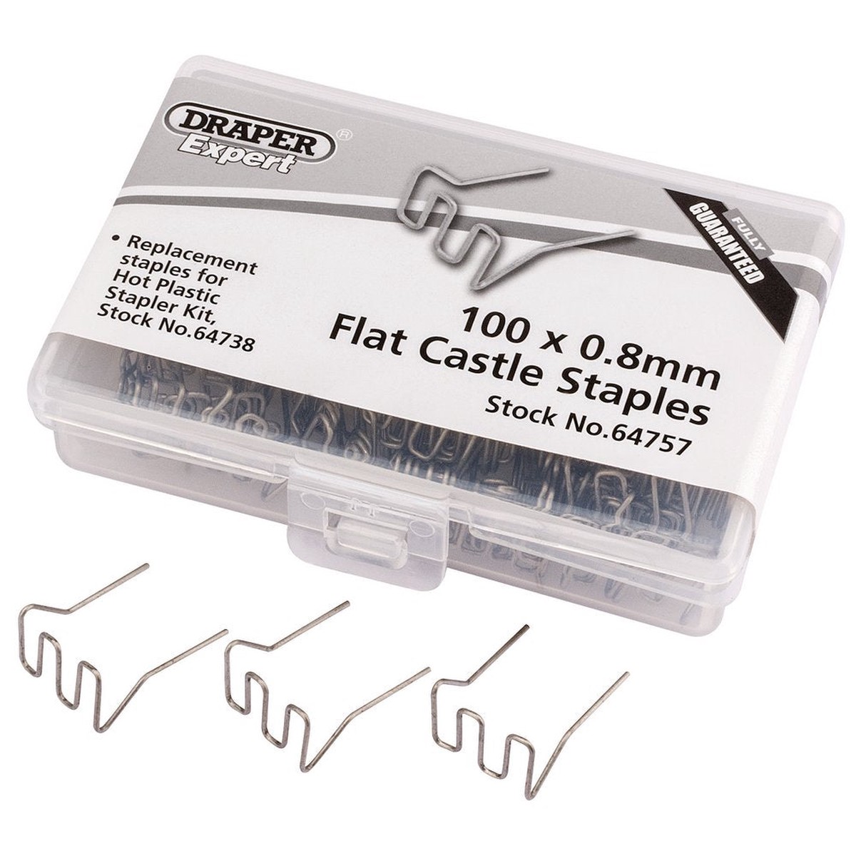 0.8mm Flat Castle Staples (50)