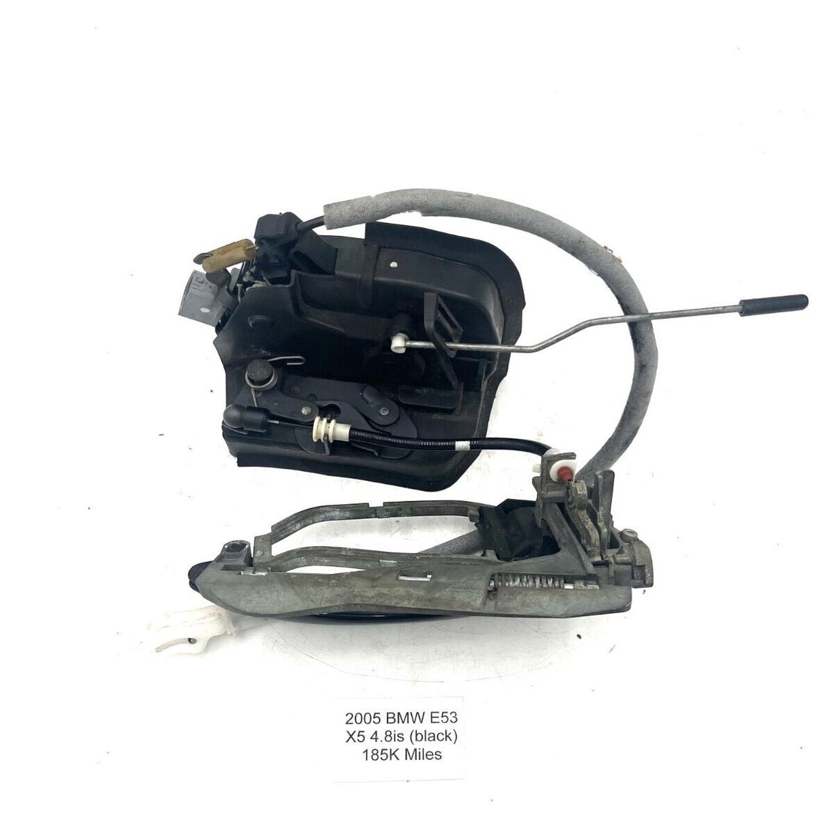 00-06 BMW E53 X5 REAR DRIVER LEFT DOOR LOCK ACTUATOR LATCH & HANDLE BRACKET OEM