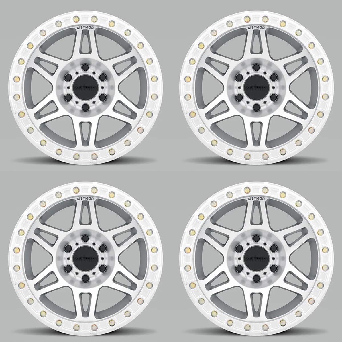 (set of 4) Method MR106 Beadlock Machined | 17x9" -44mm | 5x5in Wheel