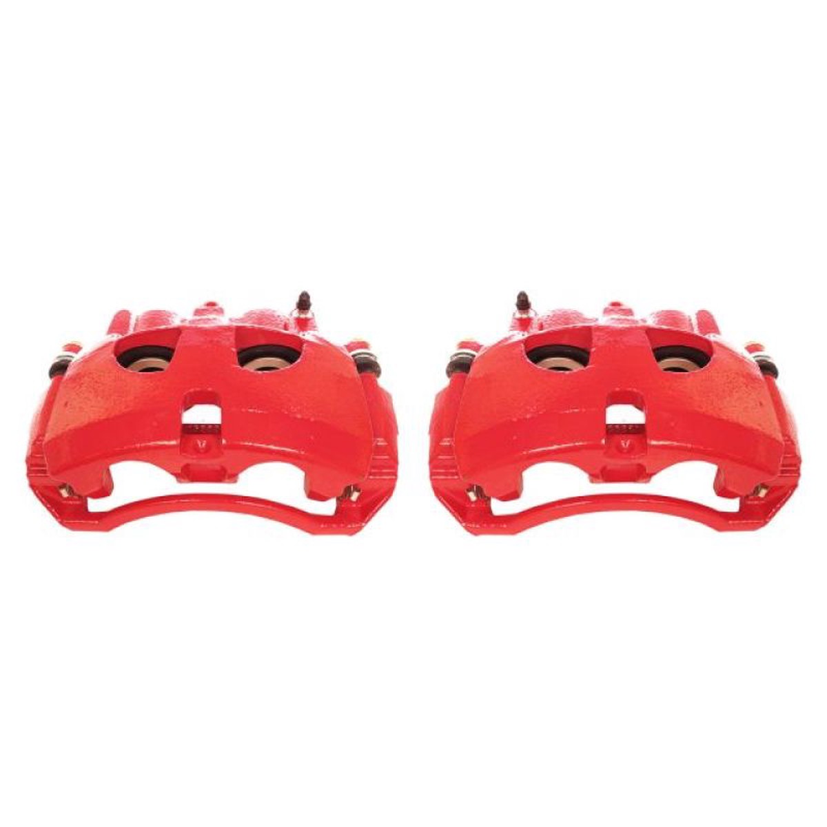 Power Stop 09-10 Dodge Ram 2500 Front Red Calipers w/Brackets - Pair