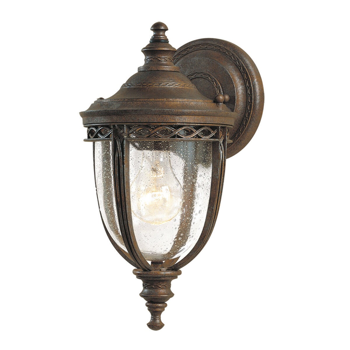Outdoor IP44 Wall Light British Bronze LED E27 60W