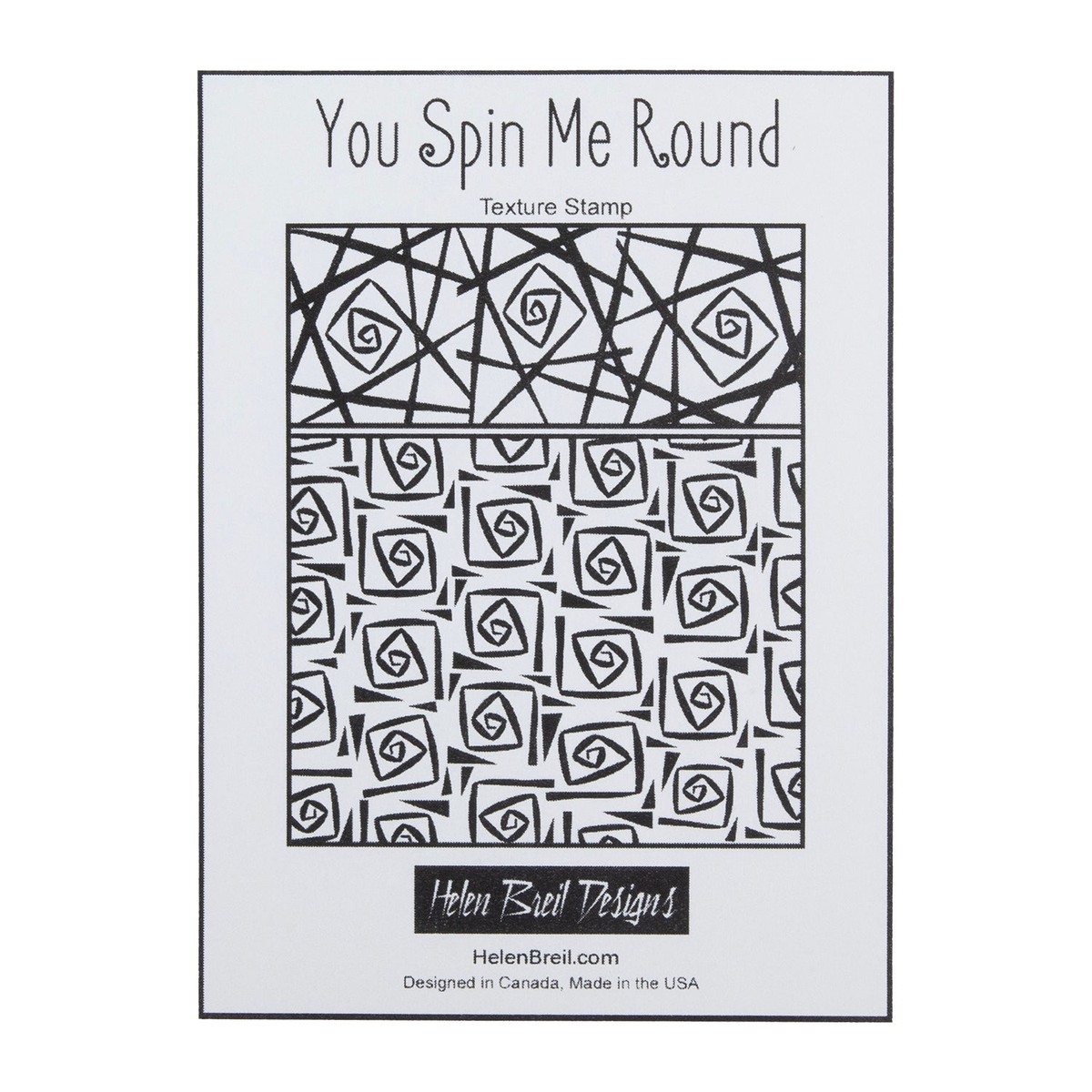 Helen Breil Texture Stamp - You Spin Me Round