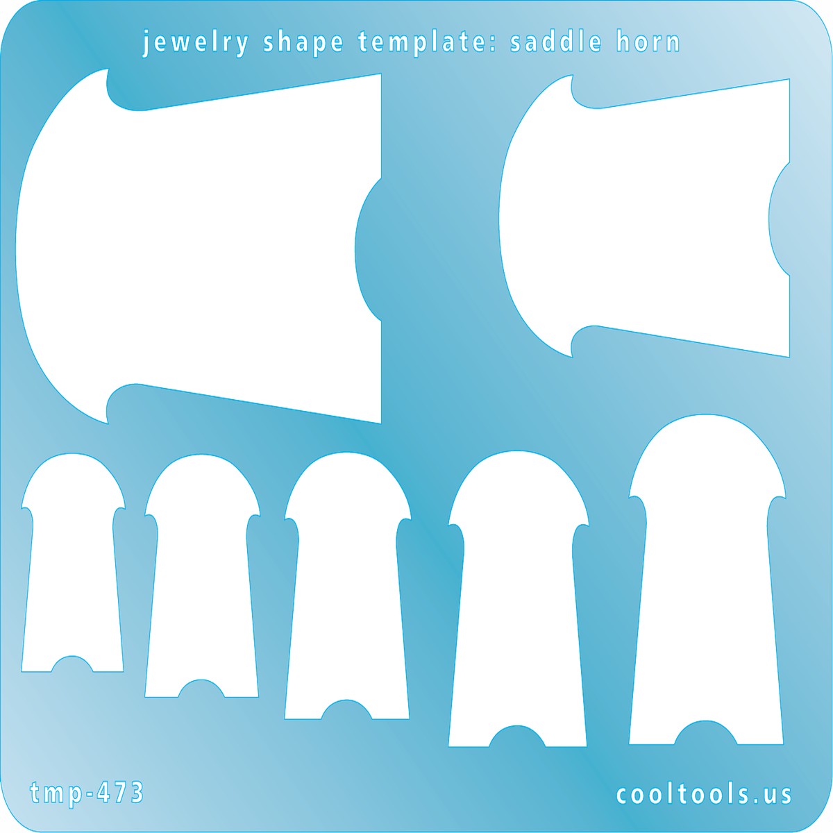 Jewelry Shape Template - Saddle Horn