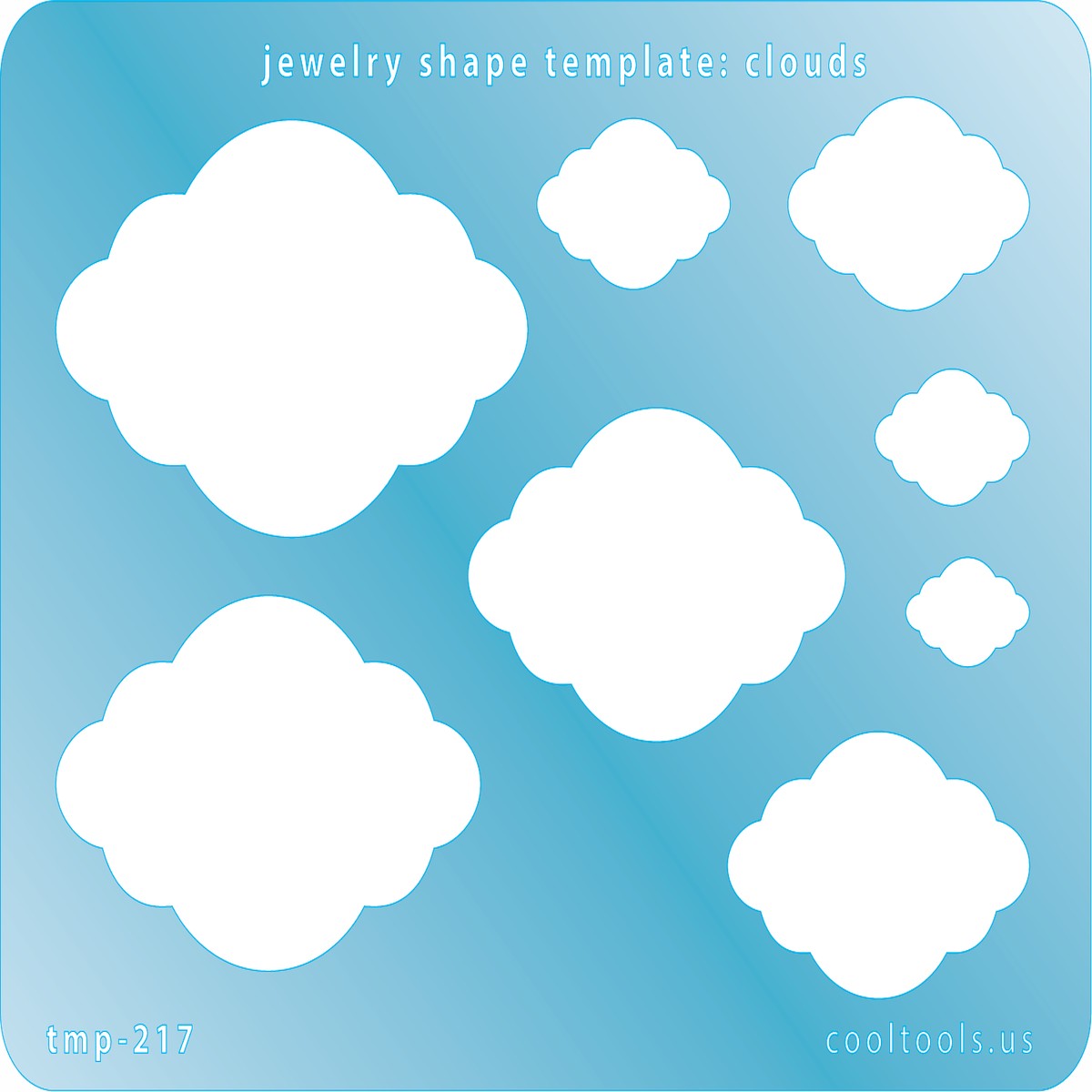 Jewelry Shape Template - Clouds