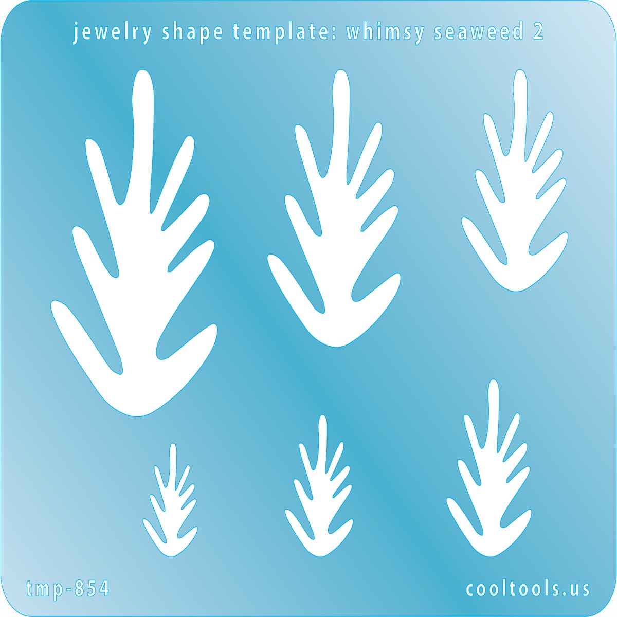 Jewelry Shape Template - Whimsy Seaweed 2