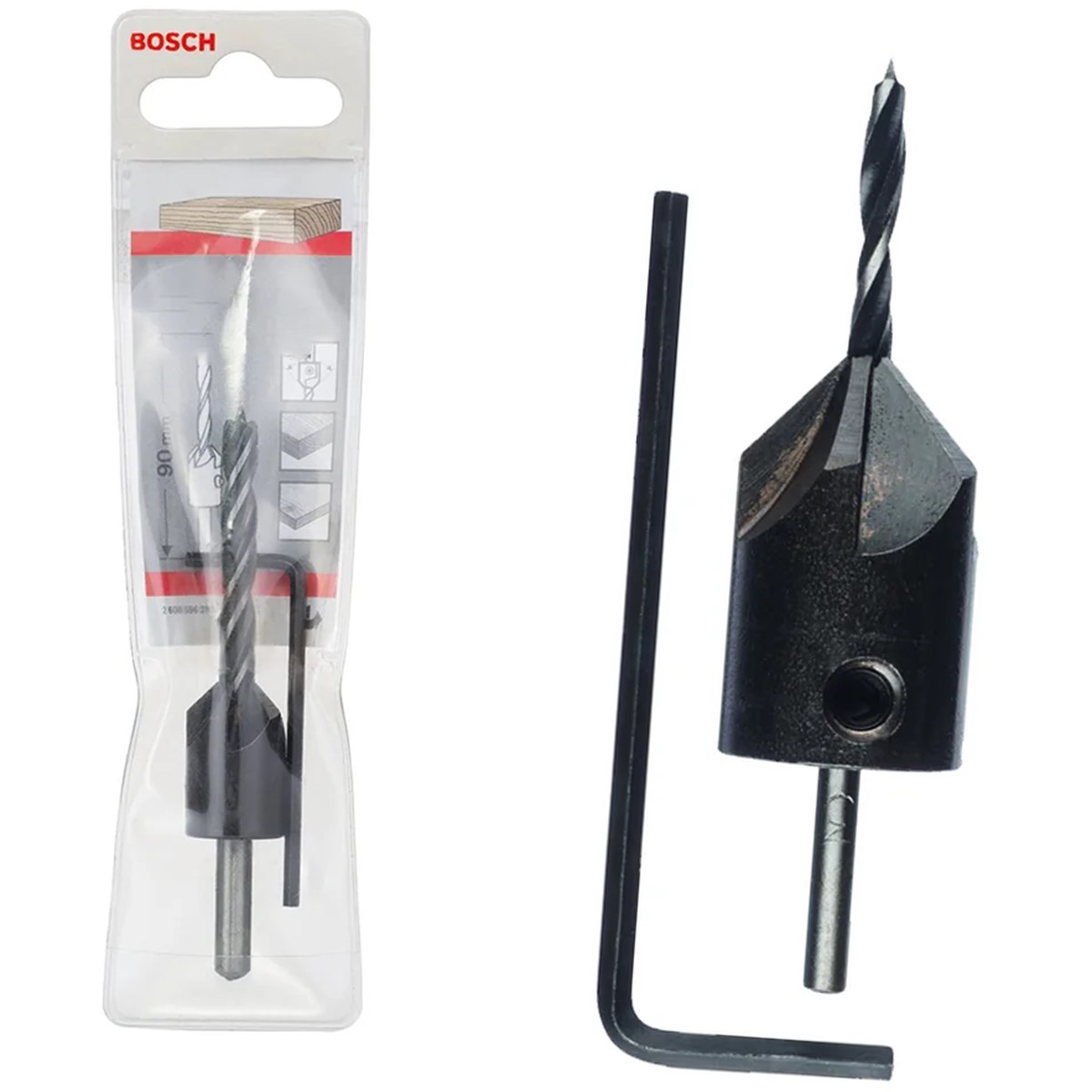 Bosch Brad Point Drill Bit with Counter Sink