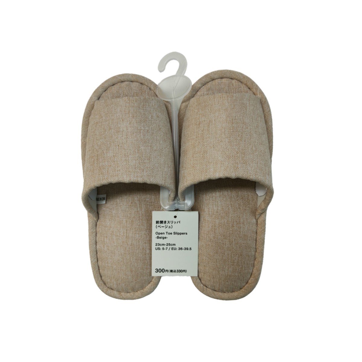 Open Toe Slippers Beige 23cm-25cm