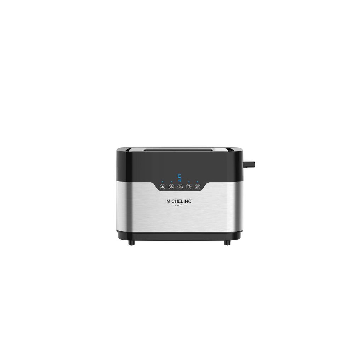 Hatex Michelino Toaster 2 Slices with LED Screen - Black & Silver