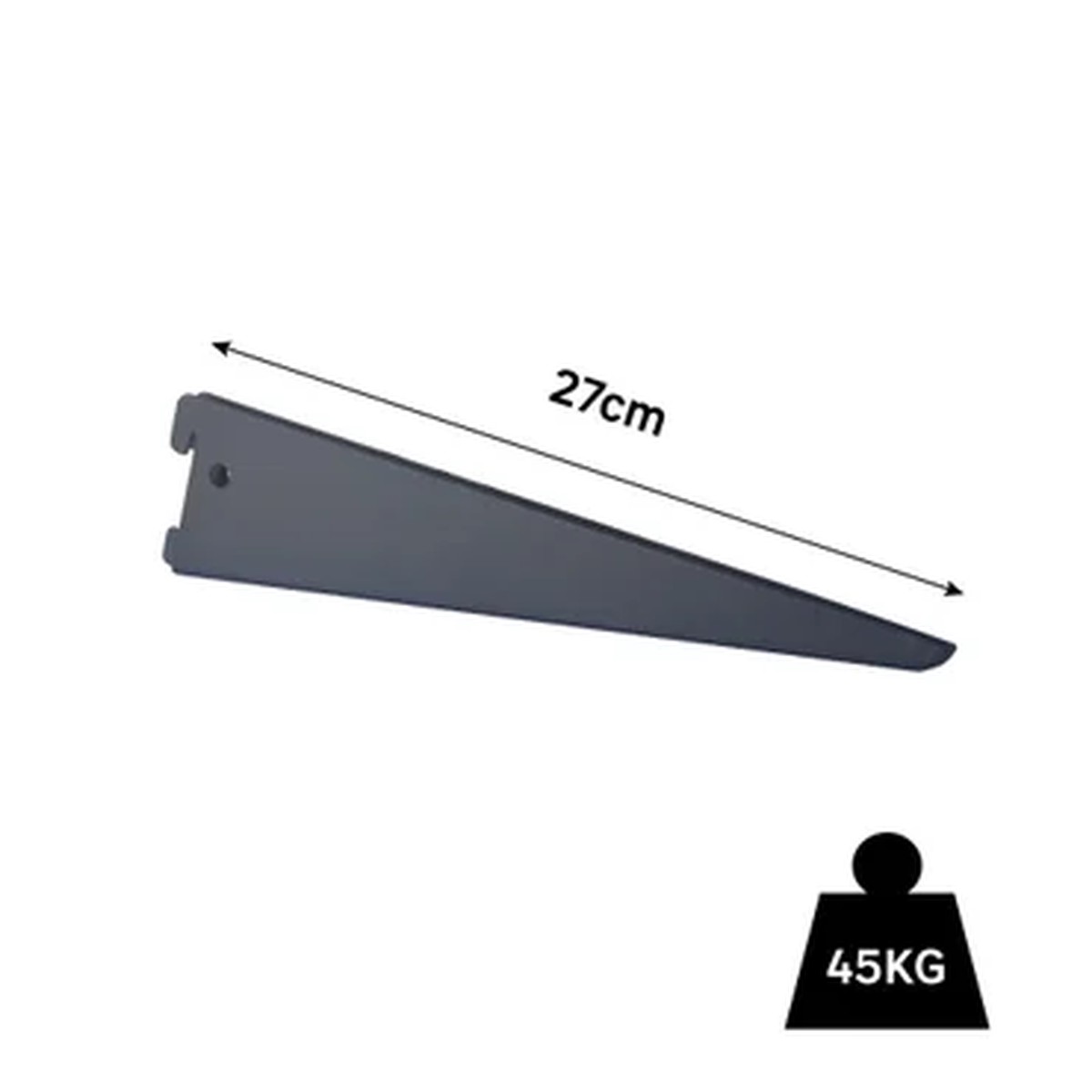 Spaceo Double Bracket, E50 L27Cm, Black
