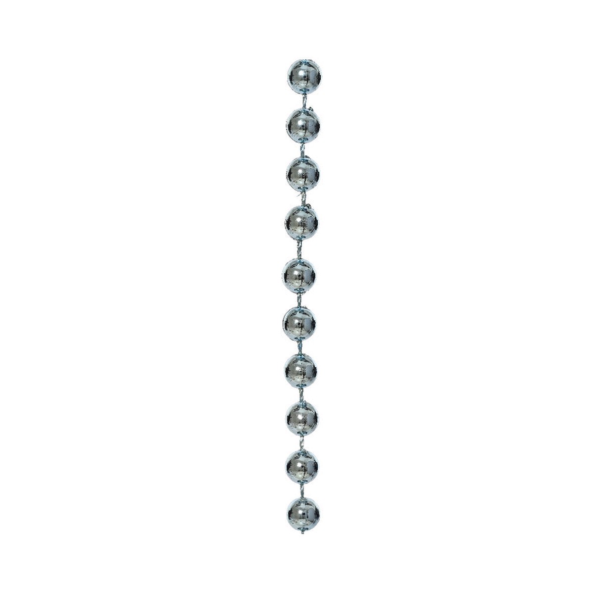 Decoris Plastic Beaded Garland 10m - Blue Ice,