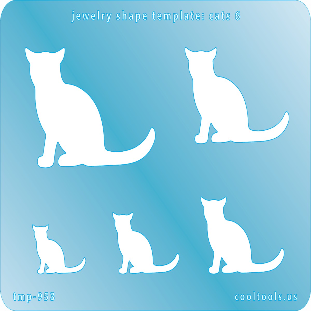 Jewelry Shape Template - Cats 6
