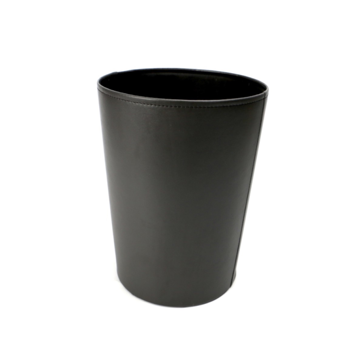 Synthetic Leather Trash Can Black